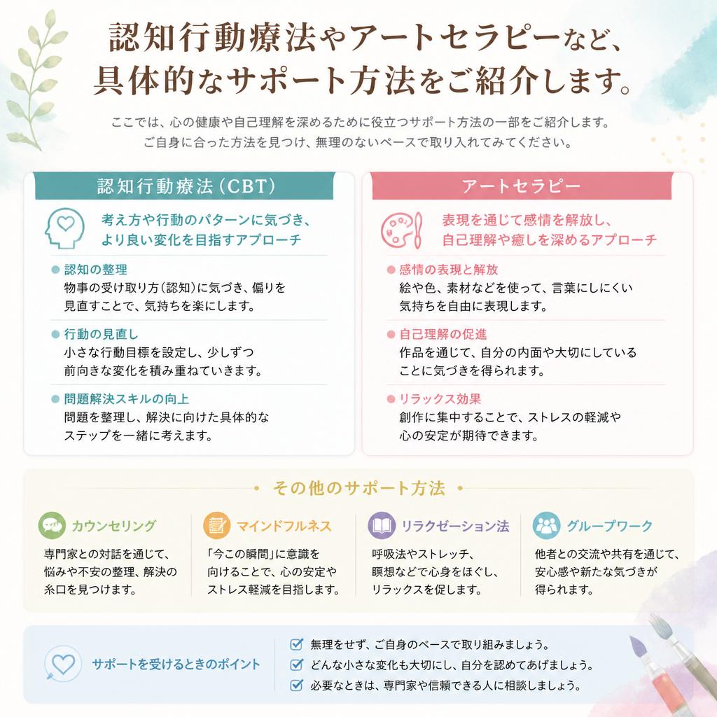 4. 心のサポートを実現するためのアプローチ